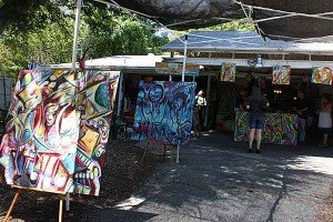 Open Studios 2014 - Driveway of the Gothard Art Studio. (Photo - Maelane Chan)