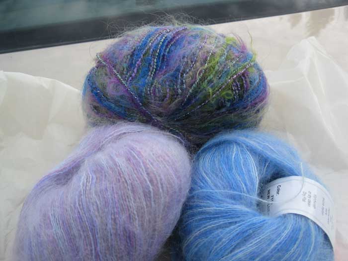 Fuzzy mohair yarn (Photo - Robin Southworth).