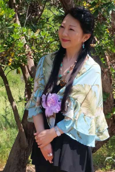 Mariko Kitikubo at Descanso Gardens.