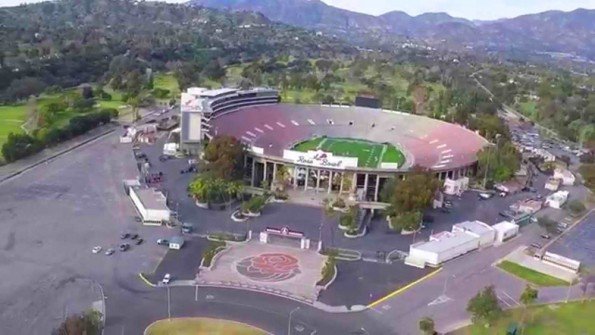 birdsview of a stadium
