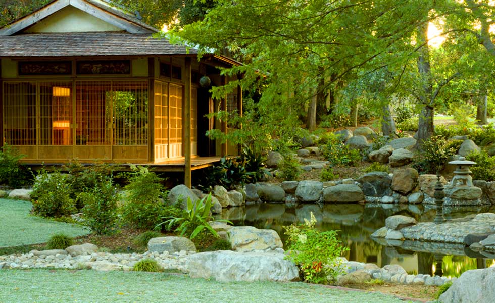 Tea House at Storrier Stearns Japanese Garden in Pasadena (Photo - japanesegardenpasadena.com).