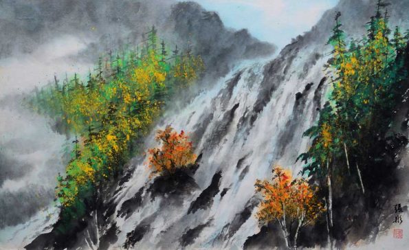 Watercolor painting by Tong Zhang, Jinhua, China.