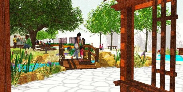 New Horizon School Peace Garden (Photo - newhorizonschool.org).