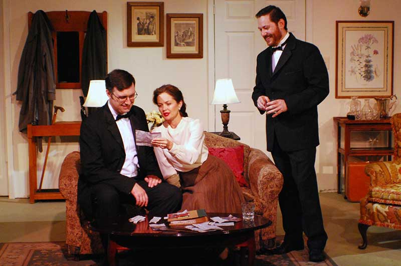 "Dial 'M' for Murder" is playing at the Lonny Chapman Theater in Burbank (Photo - Doug Engalla).