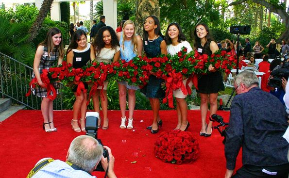 (L to R) Julianne Lauenstein (La Cañada High School); Syndey Pickering (Arcadia High School); Savannah Bradley (Pasadena High School); Georgia Cervenka (La Cañada High School); Lauren Buehner (Arcadia High School); Isabella Marez (La Salle High School); Alexandra Artura (Flintridge Sacred Heart Academy), (Photo - Mike Pashistoran).