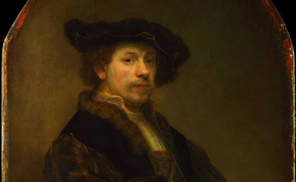 Rembrandt, Self Portrait at the Age of 34. National Gallery. Oil on canvas.102 x 80 cm on display at Norton Simon Museum in Pasadena.