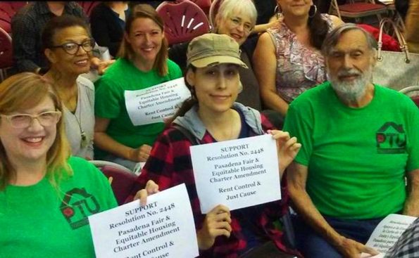 In support of Resolution 2448 at the PUSD meeting on March 29, 2018 (Photo - PTU).