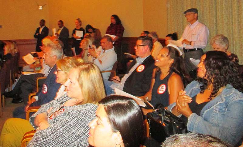 Realtors in the Pasadena-Foothill area at the Pasadena City Council meeting on Monday, May 7, 2018 (Photo - Garrett Rowlan).