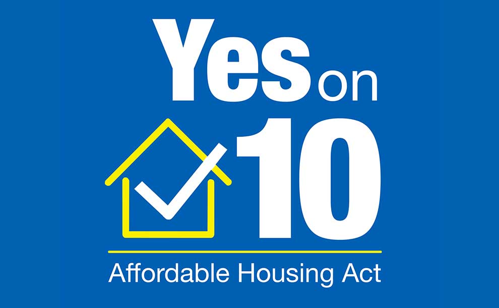 Vote Yes on 10 (Photo - voteyesonprop10).
