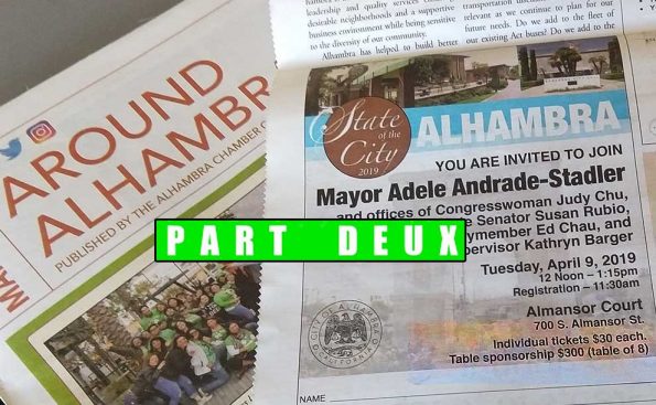 Alhambra State of the City Address ad in ‘Around Alhambra' March edition (Photo – Staff)