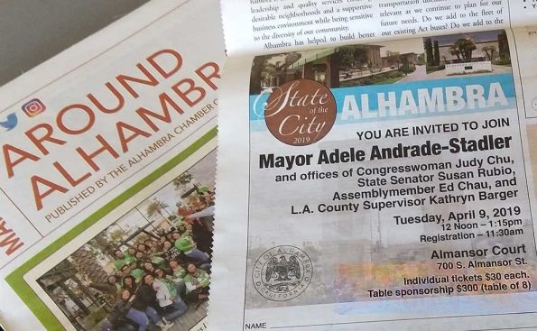 An ad as it appears in a newsletter