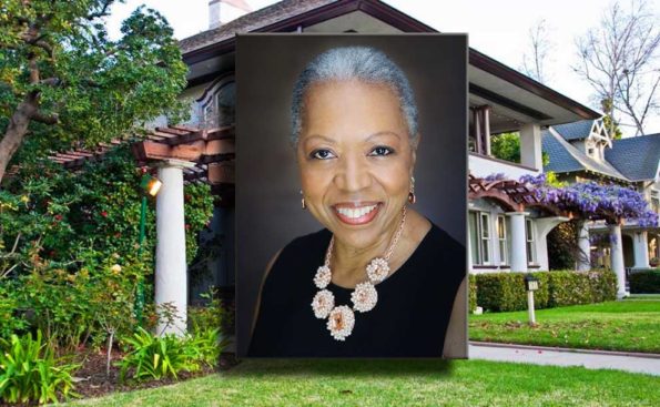 An African American woman photo superimposed over the Women's City Club residence