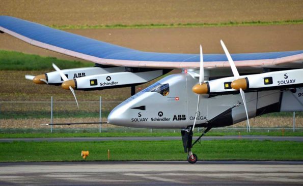 A slick design of a plane with rotars