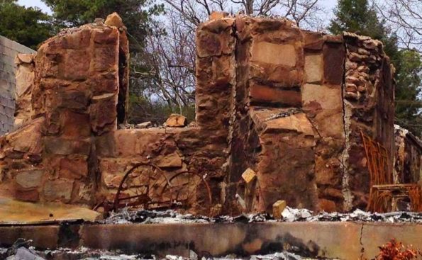 Ruins of an historic hotel