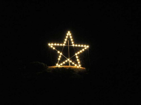 A Star in the hill sof Altadena