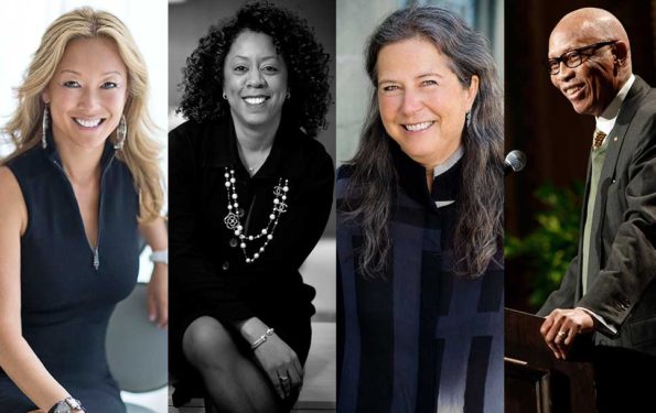 4 photos of an Asian Woman, Black Woman, White Woman and Black man