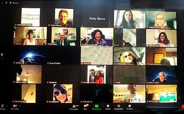 small screens in a zoom like meeting