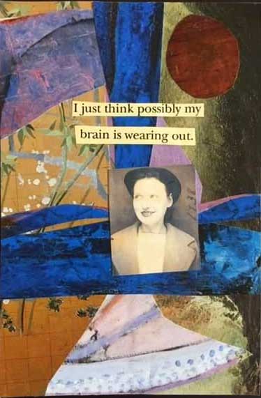 An old photograph and writings: I just think possibly my brain is wearing out