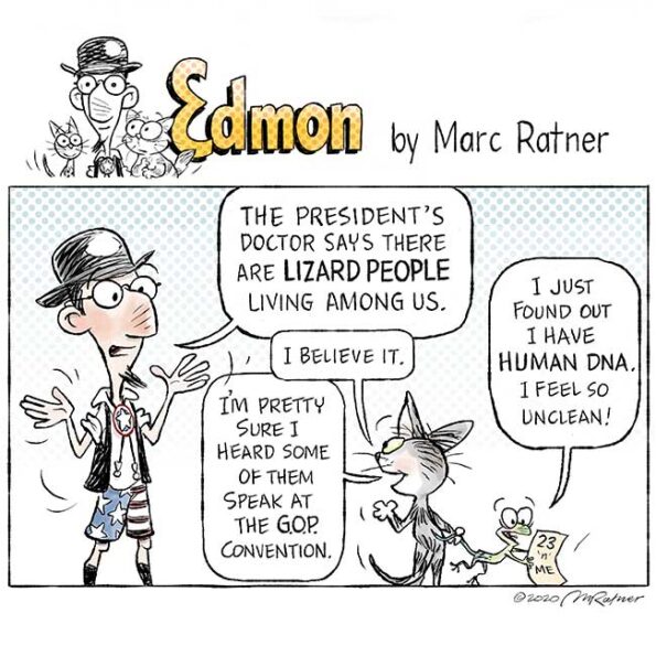 President's doctor claims lizard people live among us and cat is worried