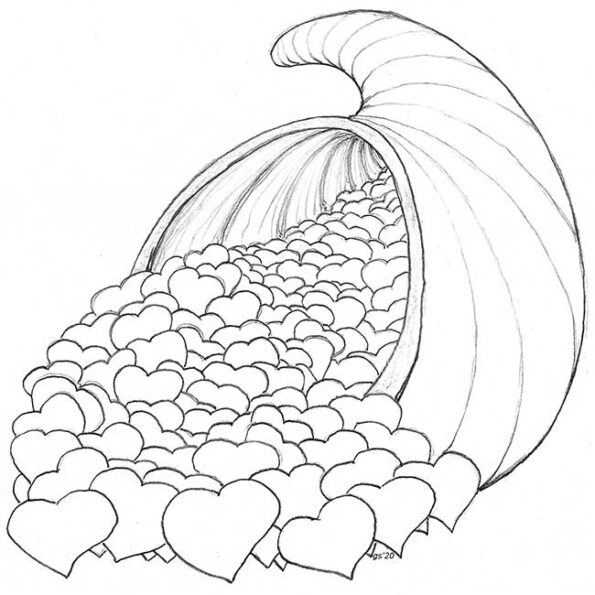 a basket of small hearts