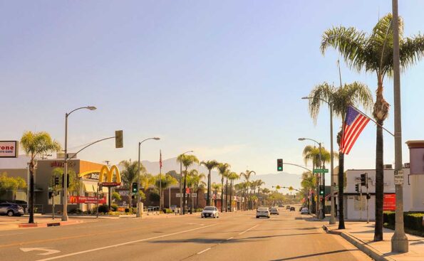a street with shops on both sides