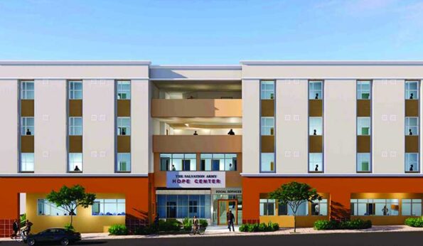 Rendering of a building