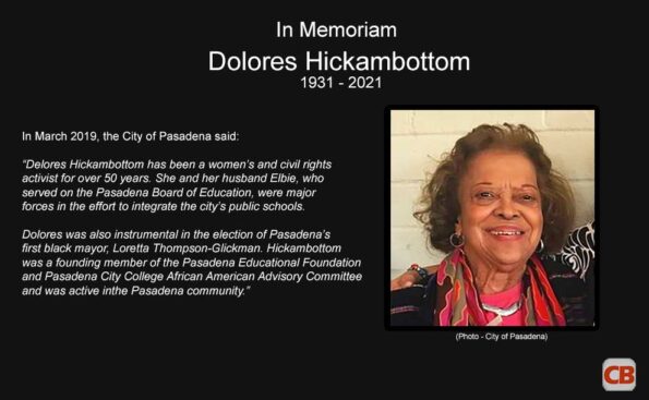 In Memoriam of Dolores Hickambottom