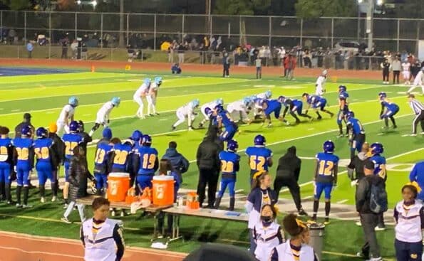 football players on the field