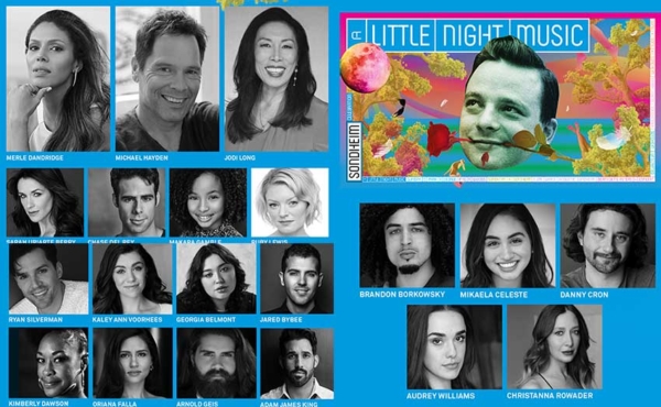 photos of actors and a playbill