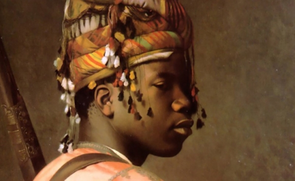 A painting of an African American man