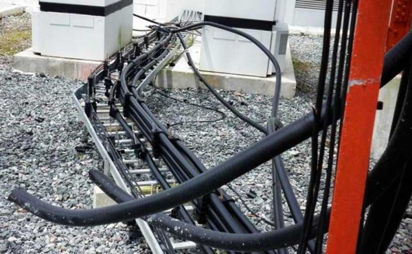 cut cables at a site