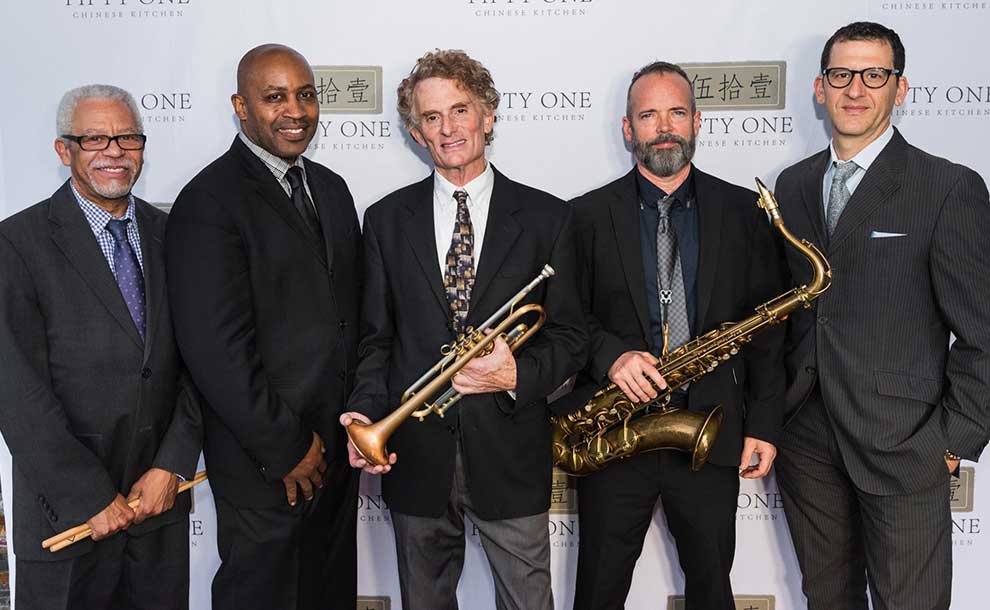 musicians posing for photo