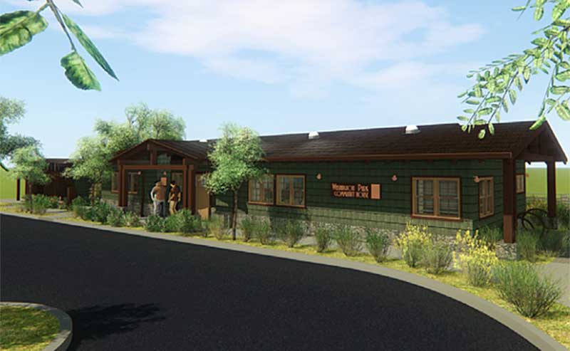 a house with shrubbery