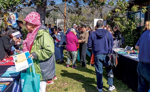 people attending a fair