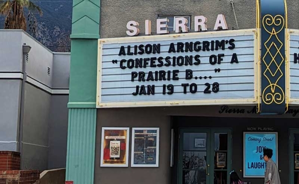 a marquee of a theatre