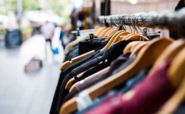 new clothes on a hanger