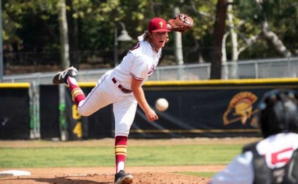 A guy throws a pitch