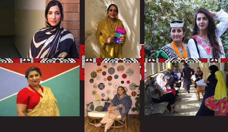 photos of Pakistani women at work and home
