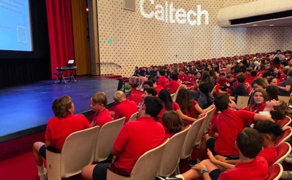 students attending a lecture