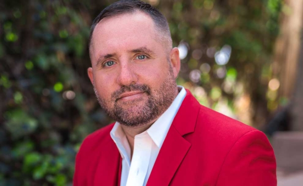 A man looking at camera