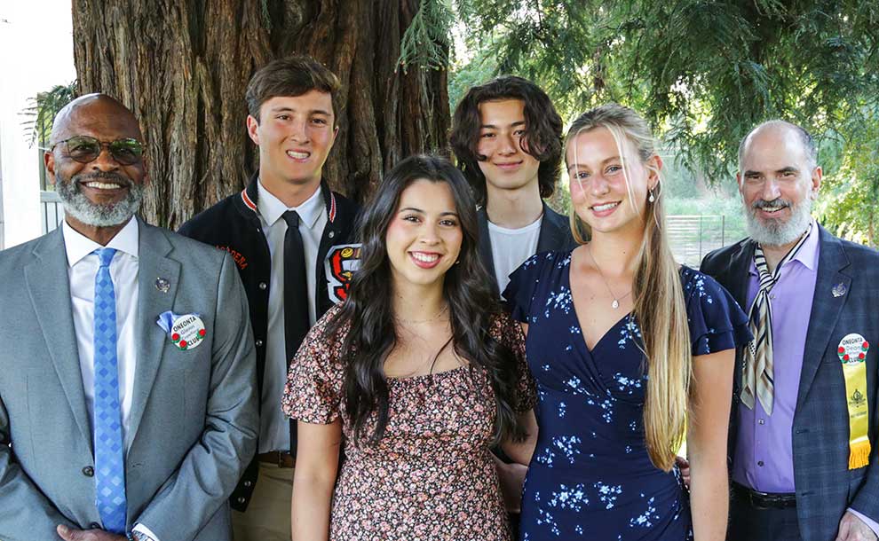 students pose for a photo