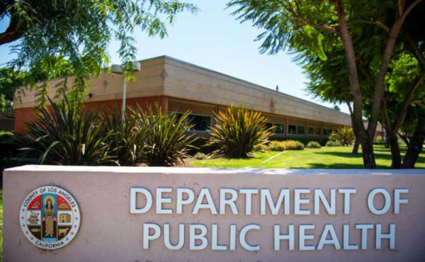 A building surrounded by trees
