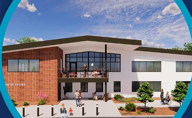 A rendering of a new building