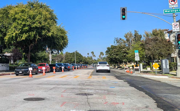 traffic delay at an intersection