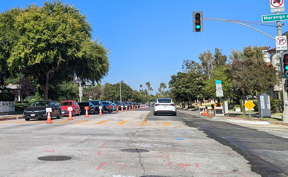 traffic delay at an intersection