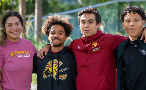 students posing for camera