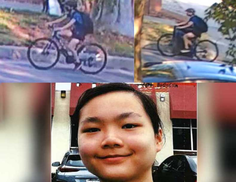 a teenager face and footage of her on bile