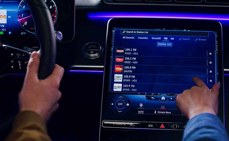 A hand touching on a song choice