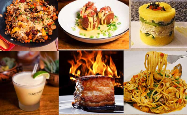 an array of different dishes