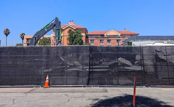 construction at a location